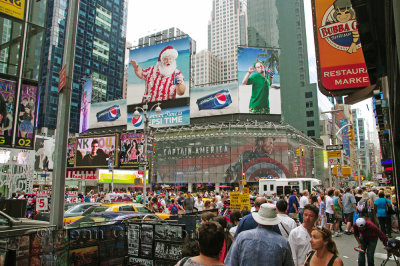 Times Square Captain America