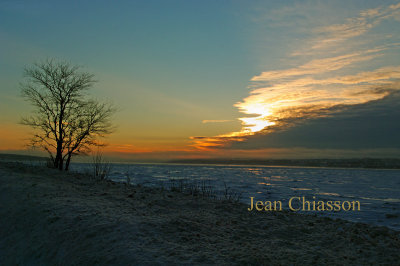 Fleuve St-Laurent et lev de soleil / - 18 ( Sunrise )
