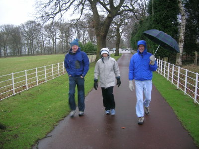 Heading to Peover Park on Christmas Eve