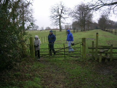 The gate leading to Peover Park