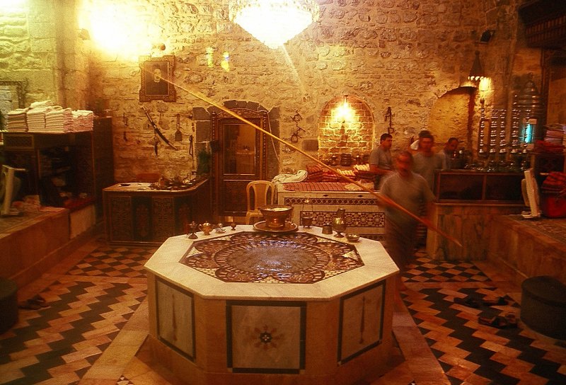 Fountain in the outer hall of the Hammam