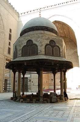 Inside Sultan Hasan Mosque