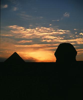 Pyramids Plateau at the sunset 2