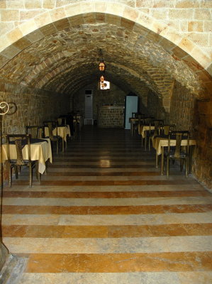 Wouldnt you like to dine in the basement of an ancient house?