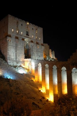 Aleppo Citadel by night3