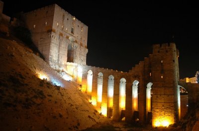 Aleppo Citadel By Night4