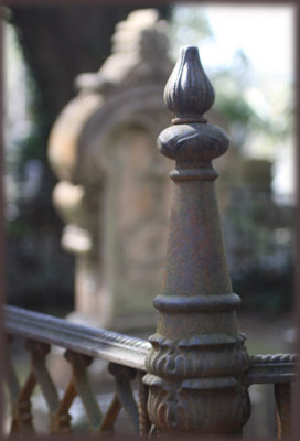 fence in graveyard