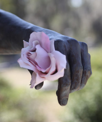 flower with hand