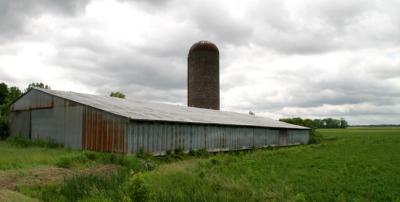 long rusty barn. . .