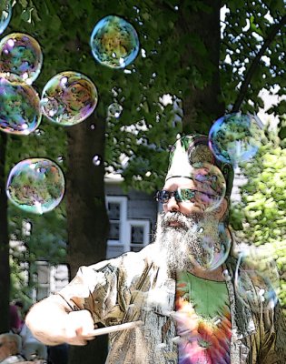 bubble man...