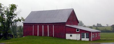 historic red barn...