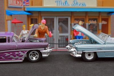 Hot Wheels - '56 Merc and '53 Cadillac