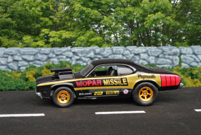 Hot Wheels  - Vintage Racing, 74 Plymouth Duster. Mopar Missile