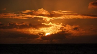 Sunset from Keʻe Beach 