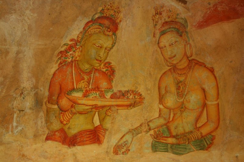 Sigiriya - Lion Rock - Wall Paintings
