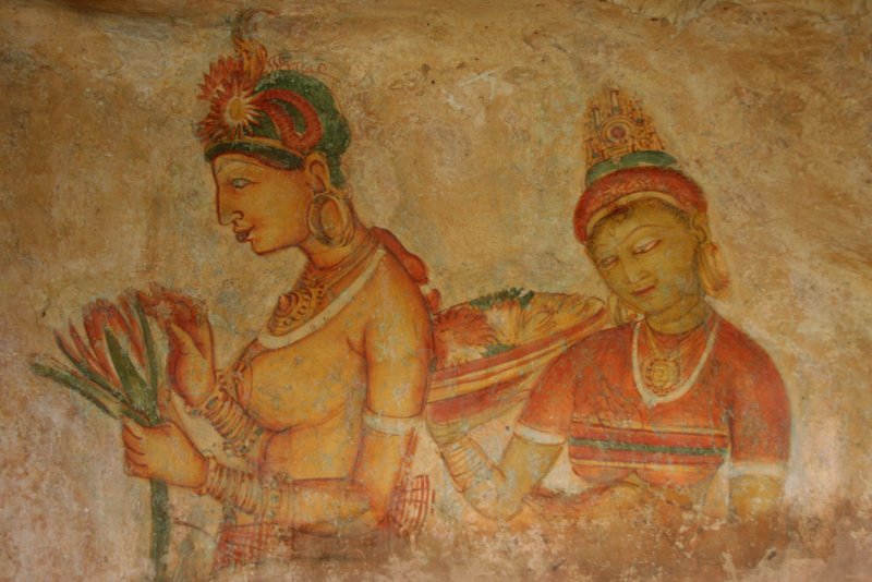 Sigiriya - Lion Rock - Wall Paintings
