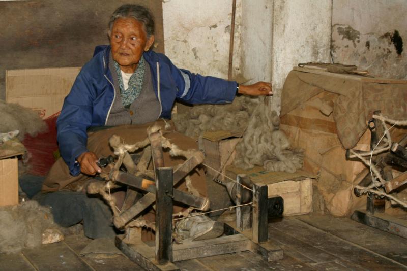 Spinning wool