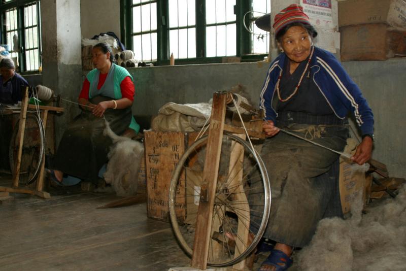 Spinning wool