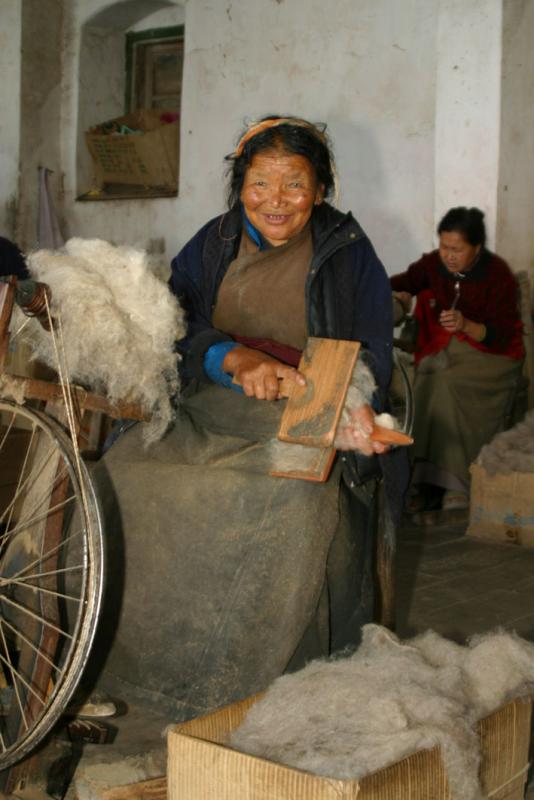 Spinning wool