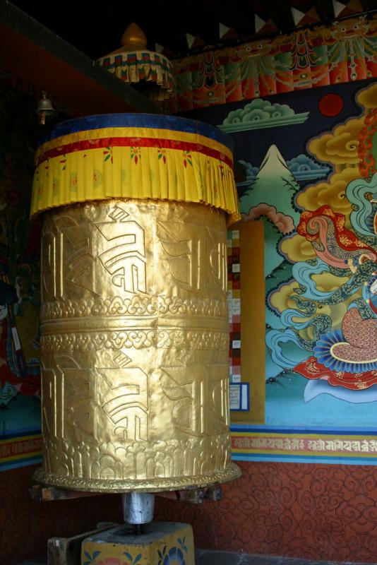 Punakha Dzong - Prayer Wheel