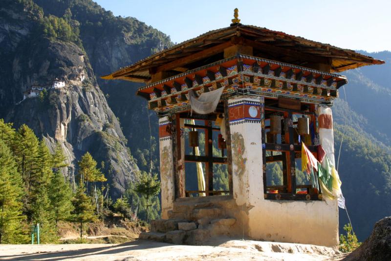 On route to Taktsang Monastery (Tigers Nest)