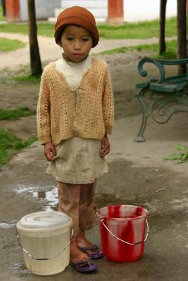 Two buckets of water