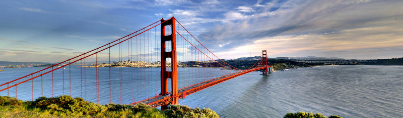 Sunset Light on Bridge