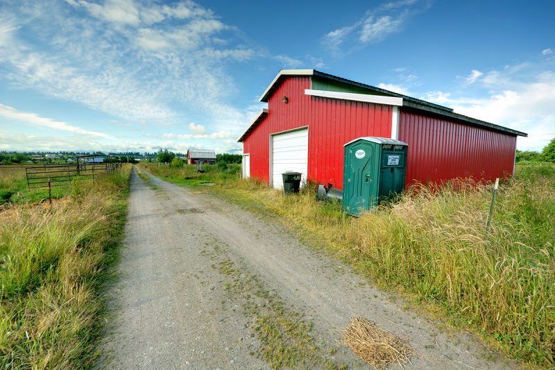 Two Red Barns
