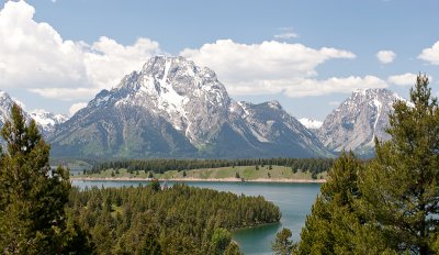 Grand Tetons from the top of Signal Mountain