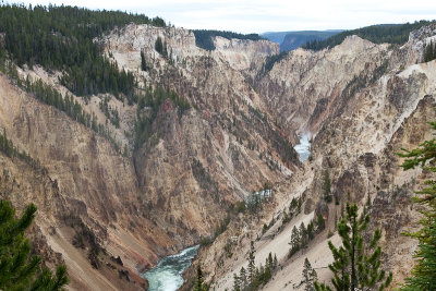 Grand Canyon of the Yellowstone from the Lower Falls