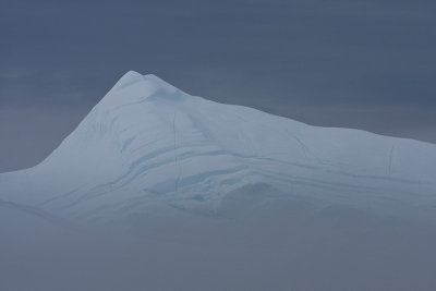 Iceberg Hidden by Fog