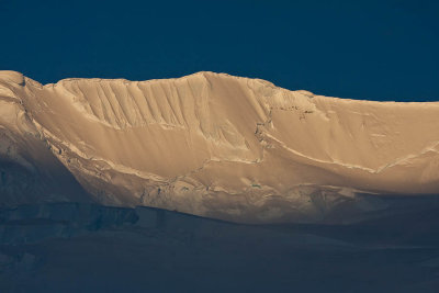 Snowy Ridge at Sunset