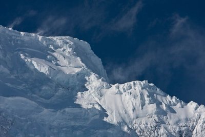 Snow Blows Off a Peak