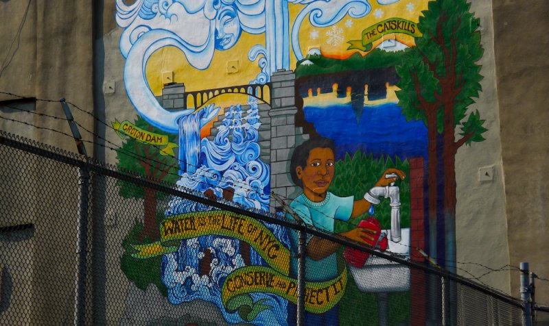 Water Mural, Brooklyn, New York City, New York, 2011
