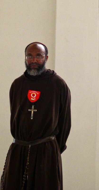 Monk, Order of the Magnificat monastery, Gualaceo, Ecuador, 2011