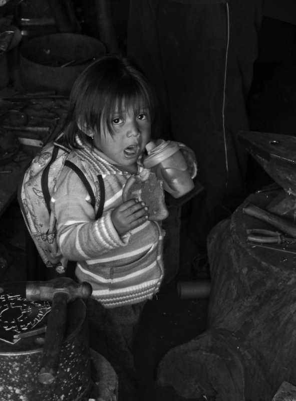 Hungry child, Cuenca, Ecuador, 2011
