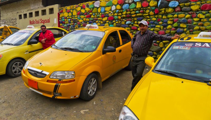 Taxi stand, Sayausi, Ecuador, 2011