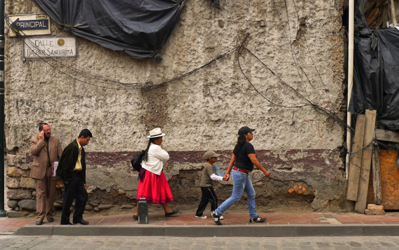 The passing parade, Cuenca, Ecuador, 2011