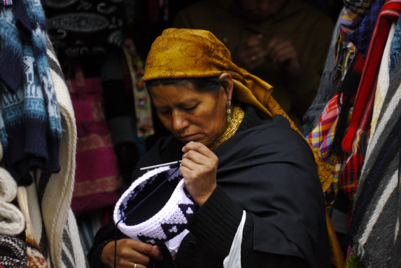 The woman in the golden scarf, Cuenca, Ecuador, 2011