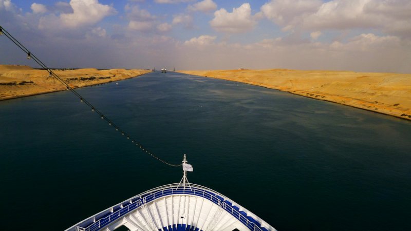 In transit, Suez Canal, Egypt, 2011