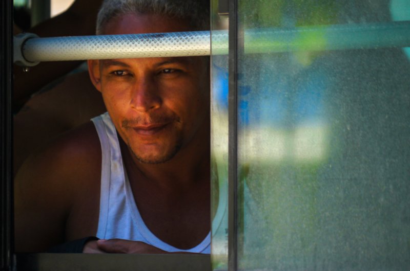 Commuter, Havana, Cuba, 2012