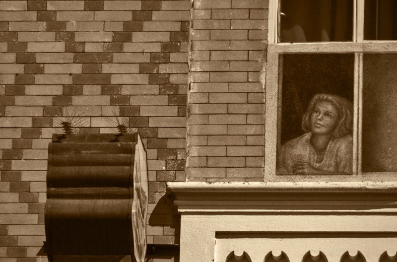 The woman in the window, Venice Beach, California, 2012