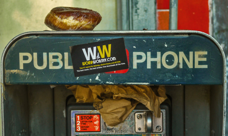 Pay phone, Hollywood, California, 2012