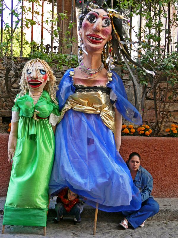 Street Performer and Friend, San Miguel de Allende, Mexico, 2005