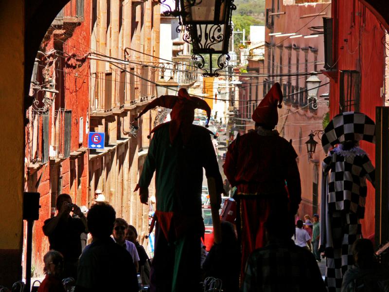 Stilt-walkers on Parade, San Miguel de Allende, Mexico, 2005