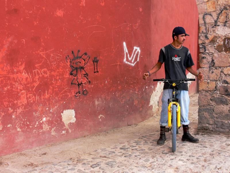 Cyclist, Guanajuato, Mexico, 2005