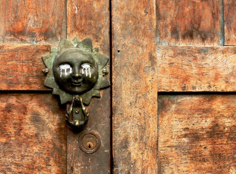 Weeping door-knocker, San Miguel de Allende, Mexico, 2005