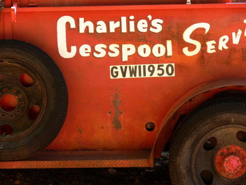 Cesspool truck, Seligman, Arizona, 2006