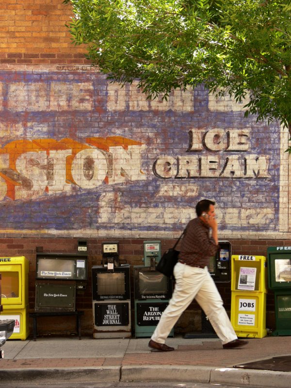 Ice cream sign, Flagstaff, Arizona, 2006