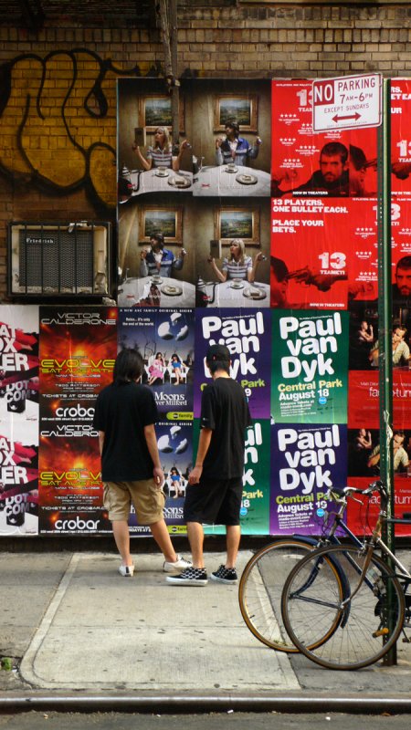 Poster wall, Soho, New York City, 2006